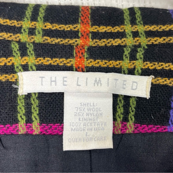Vintage The Limited Wool Blend Blazer Women L Jacket Groovy 80s 90s USA Made - Picture 10 of 16